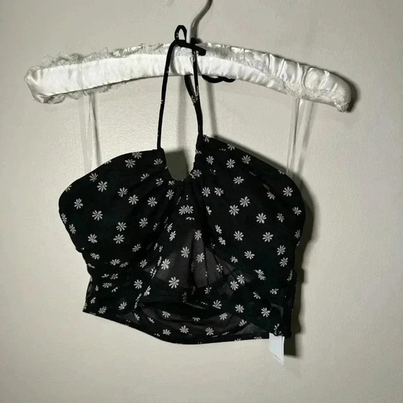 NWT GILLY HICKS DITSY  FLORAL CONVERTIBLE BRALETTE M - Picture 6 of 7